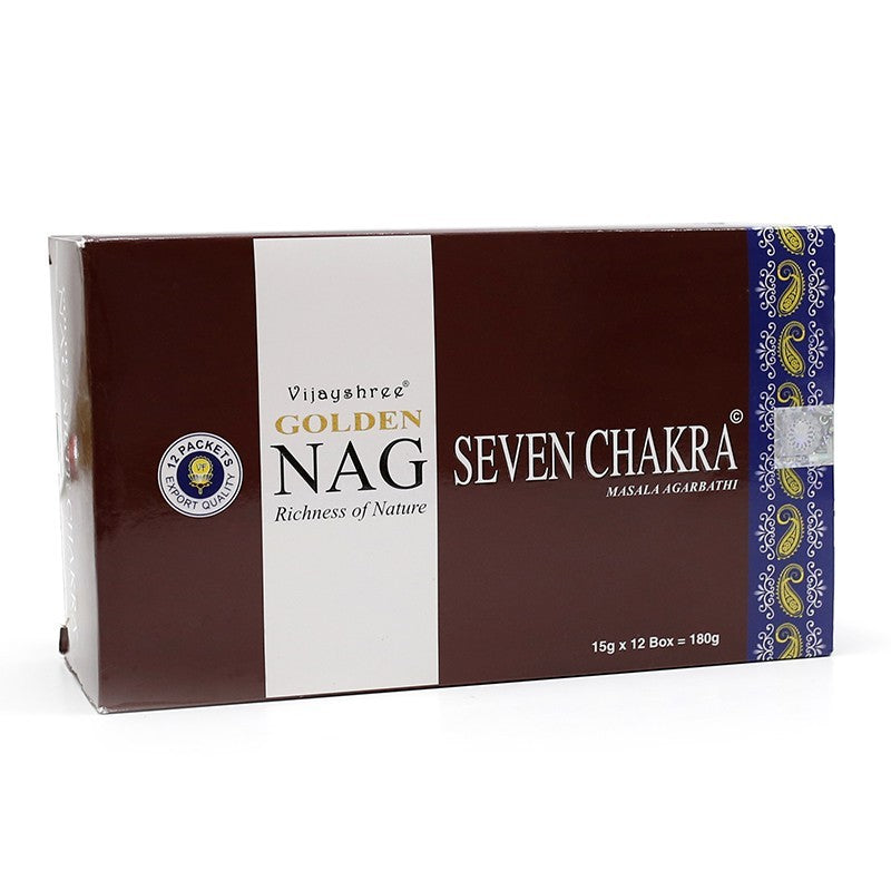 INCIENSO GOLDEN NAG - 7 CHAKRAS 15G