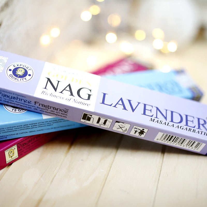 INCIENSO GOLDEN NAG - LAVANDA 15G