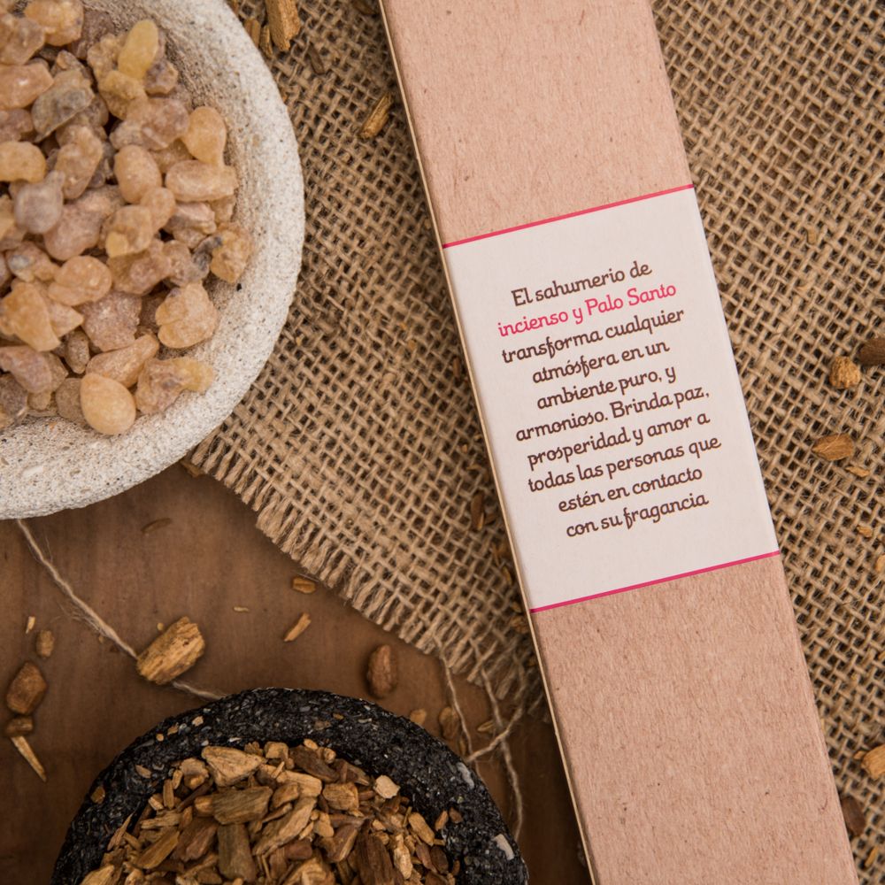 INCIENSO DE PALO SANTO NATURAL -OLÍBANO