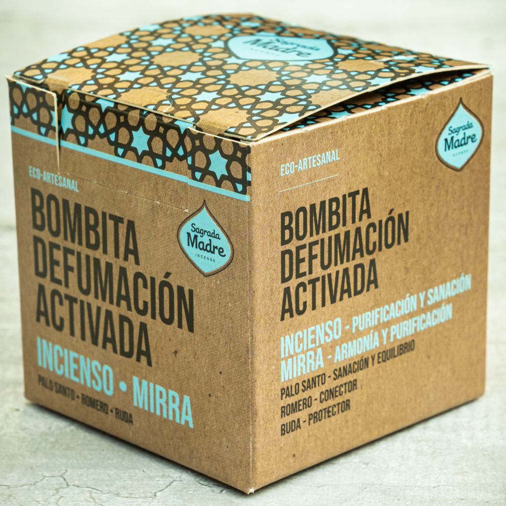 BOMBITA DE DEFUMACIÓN iNCIENSO Y MIRRA X 8 U