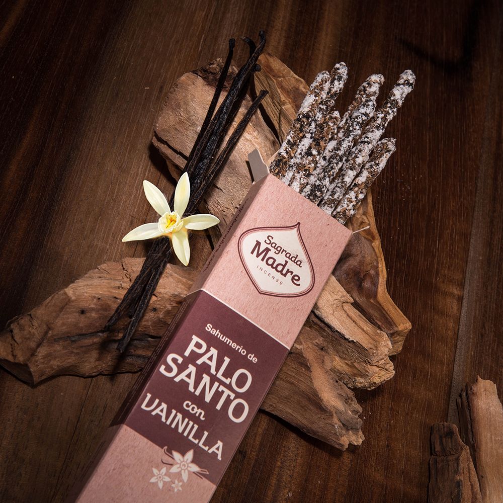 INCIENSO DE PALO SANTO NATURAL-VAINILLA