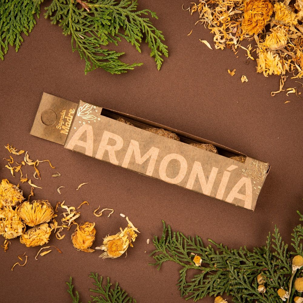 BOMBITA DE INCIENSO HERBAL X 4 ARMONÍA SAGRADA MADRE