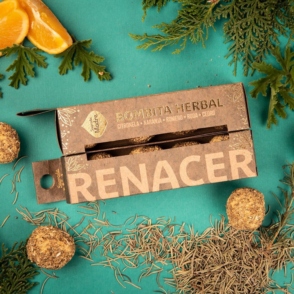 BOMBITAS DE INCIENSO HERBAL X 4 RENACER SAGRADA MADRE
