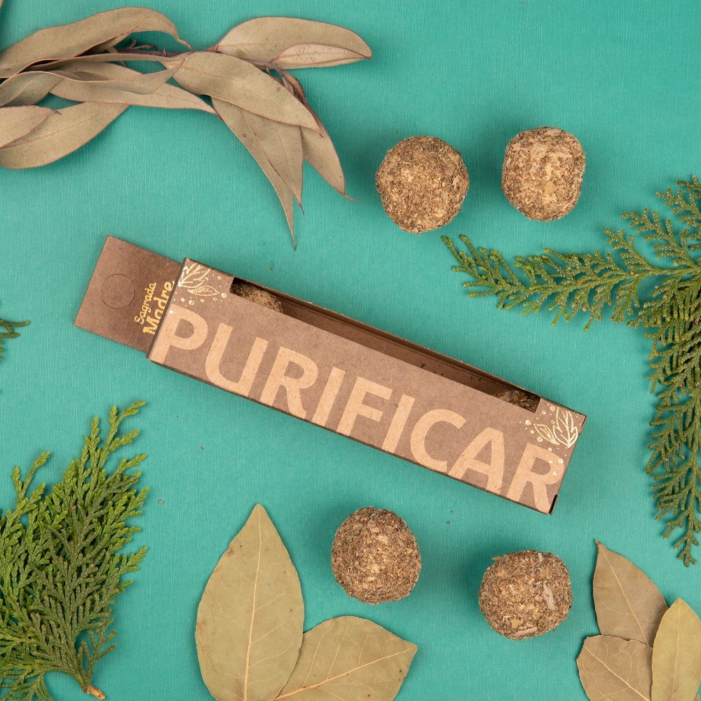 BOMBITAS DE INCIENSO HERBAL X 4 PURIFICAR SAGRADA MADRE