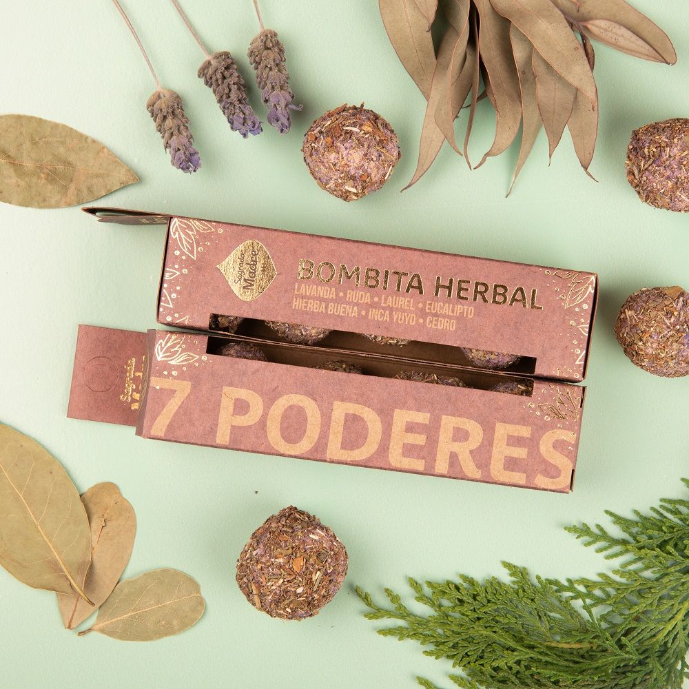 BOMBITA DE INCIENSO HERBAL 7 PODERES SAGRADA MADRE