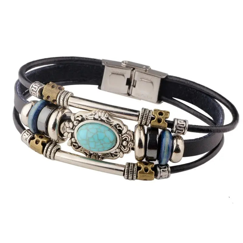 PULSERA BOHEMIA CUERO UNISEX