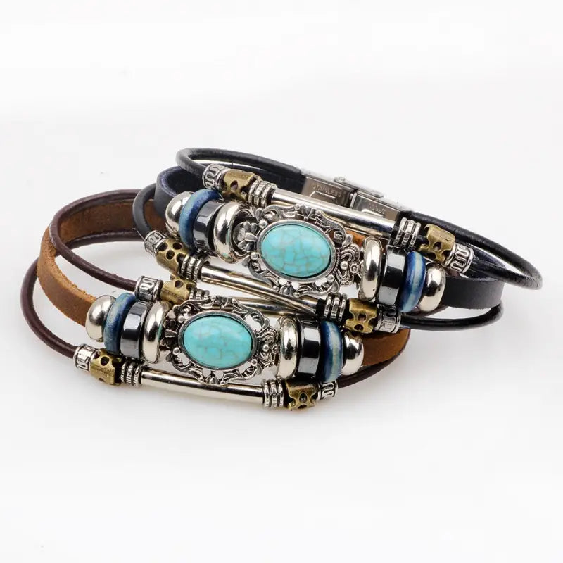 PULSERA BOHEMIA CUERO UNISEX