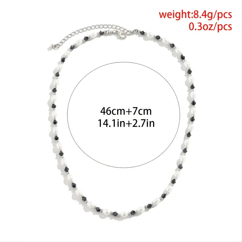 COLLAR DE CUENTAS DE CRISTAL