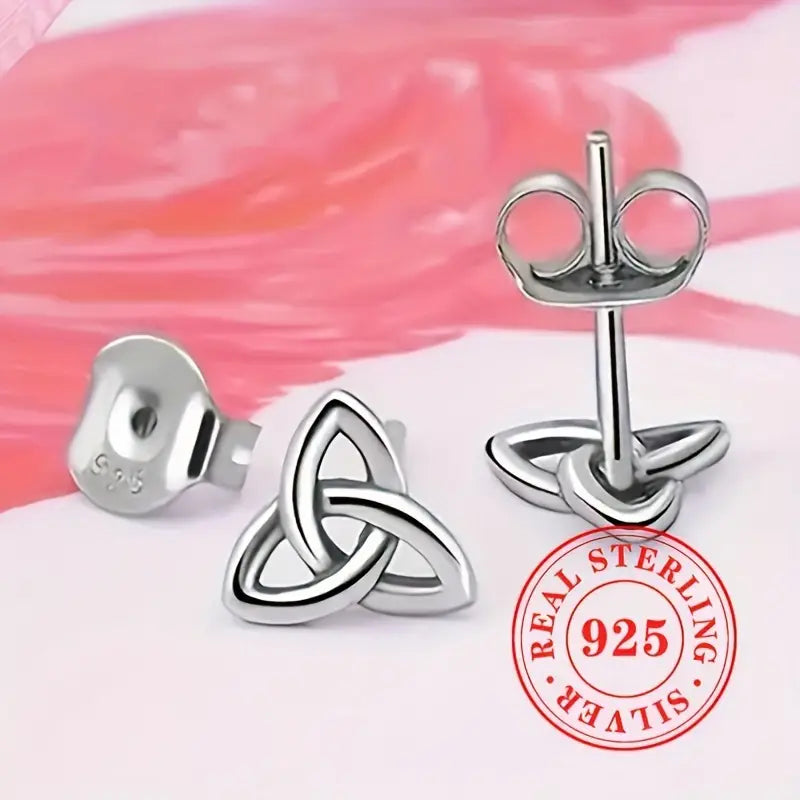 PENDIENTES BOTON NUDO DE BRUJA PLATA