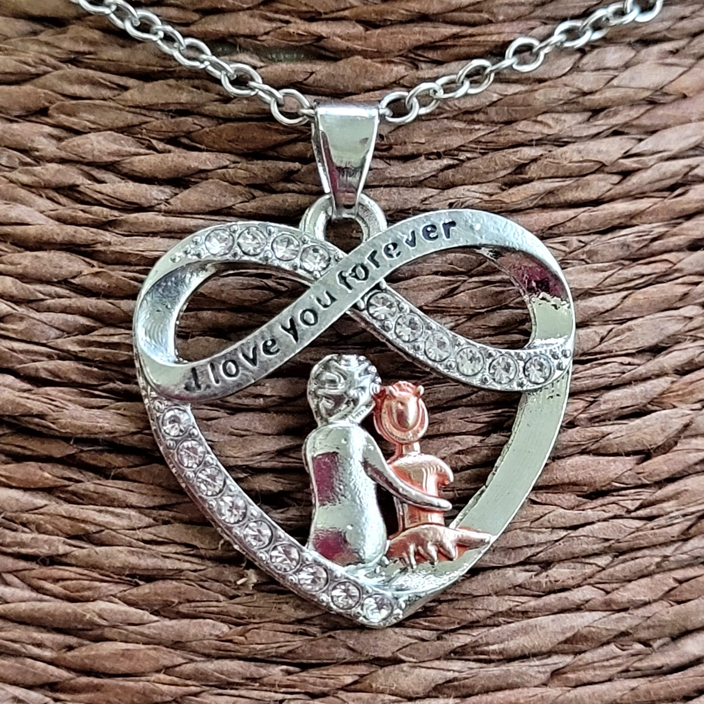 COLLAR I LOVE FOR EVER ACERO INOX