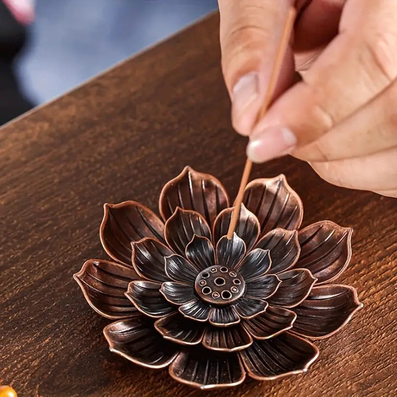 QUEMADOR DE INCIENSO FLOR DE LOTO