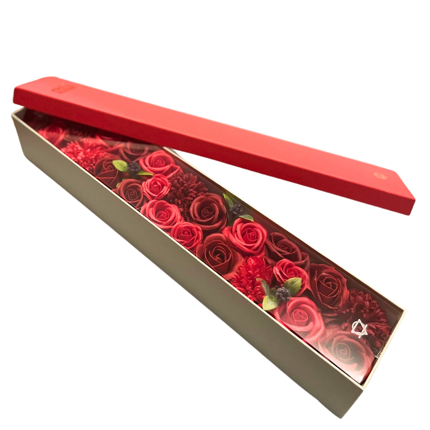 CAJA EXTRA LARGA DE FLORES DE JABÓN. ROSAS CLÁSICAS