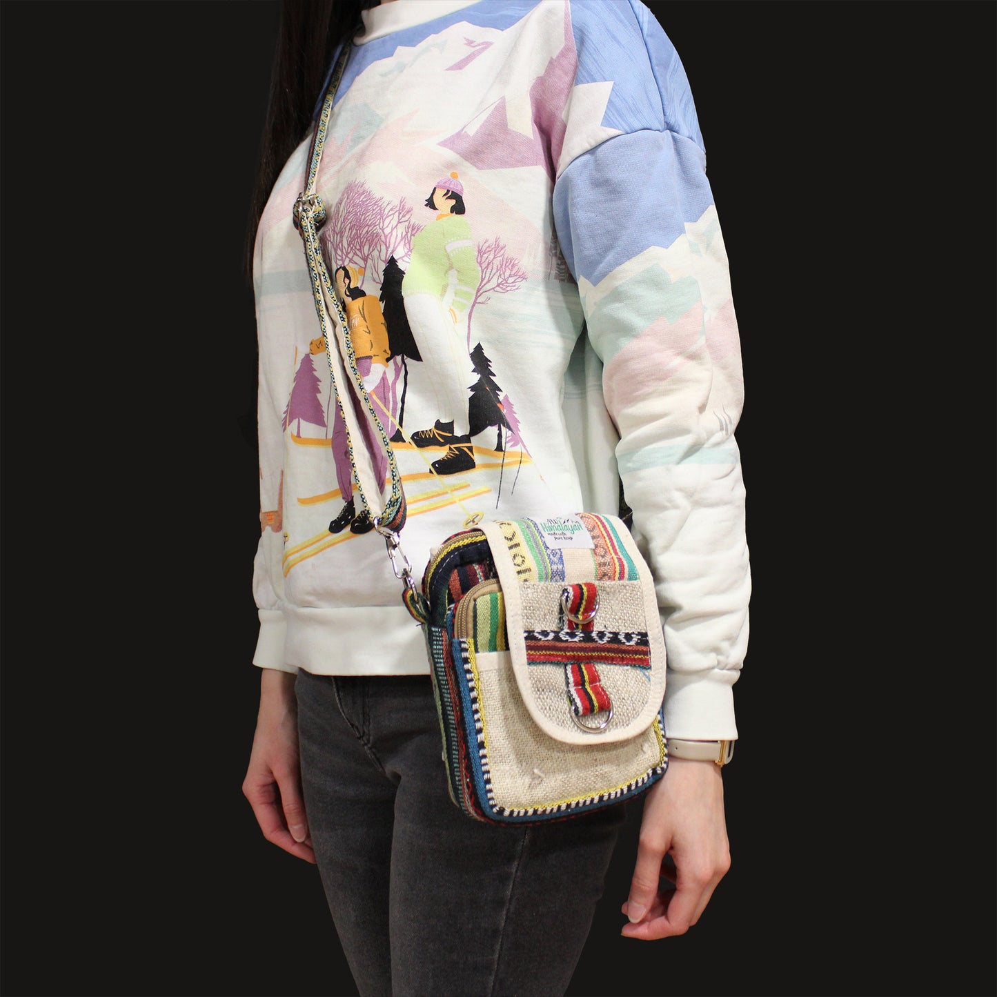 Bolsa de Viaje Body-Cross Natural Hemp & Jhari