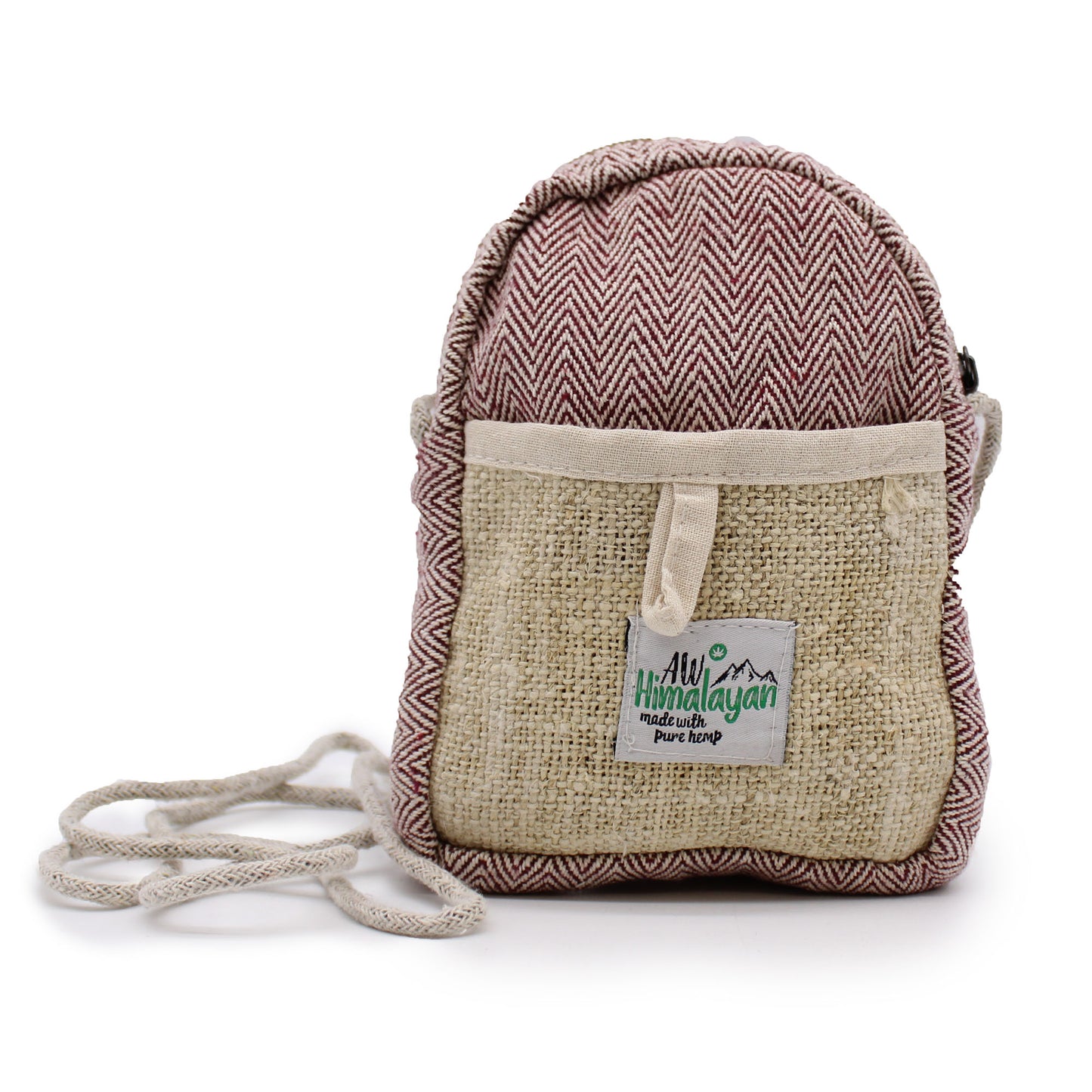 Bolsa de cáñamo móvil con cuerda - Color aleatorio
