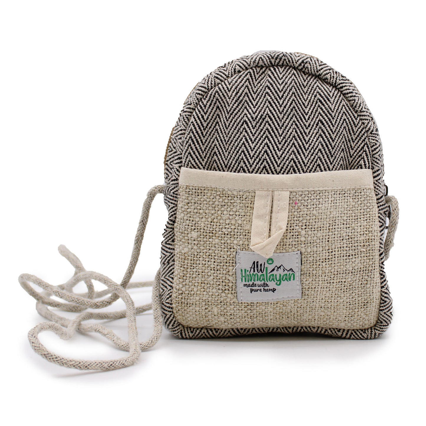 Bolsa de cáñamo móvil con cuerda - Color aleatorio
