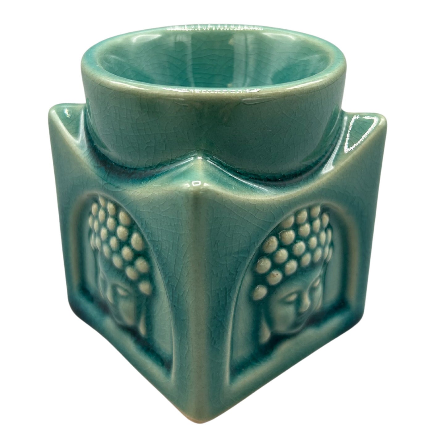 BUDA QUEMADOR DE ACEITE CUADRADO TURQUESA