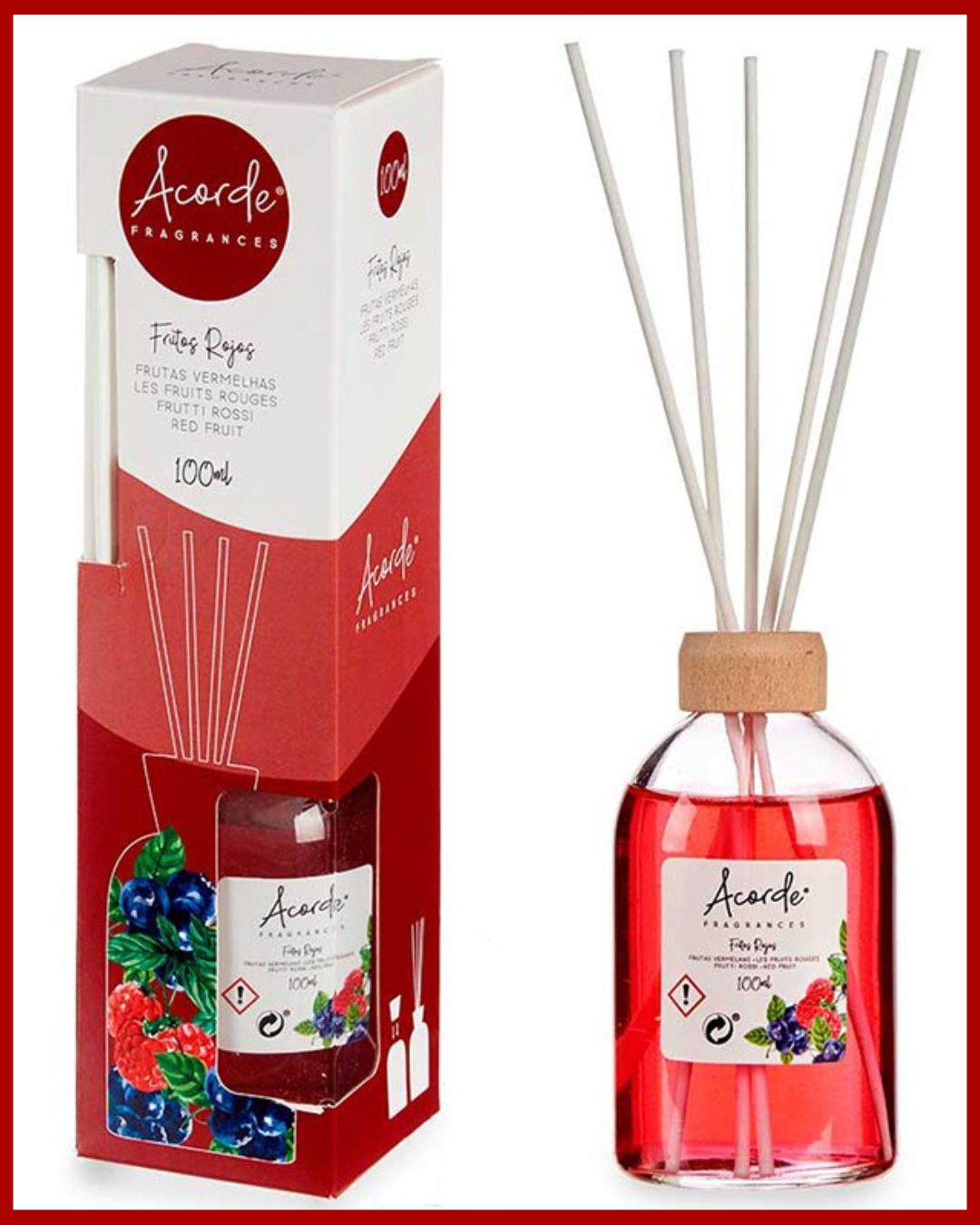 MIKADO FRAGANCIA 100ML FRUTOS ROJOS