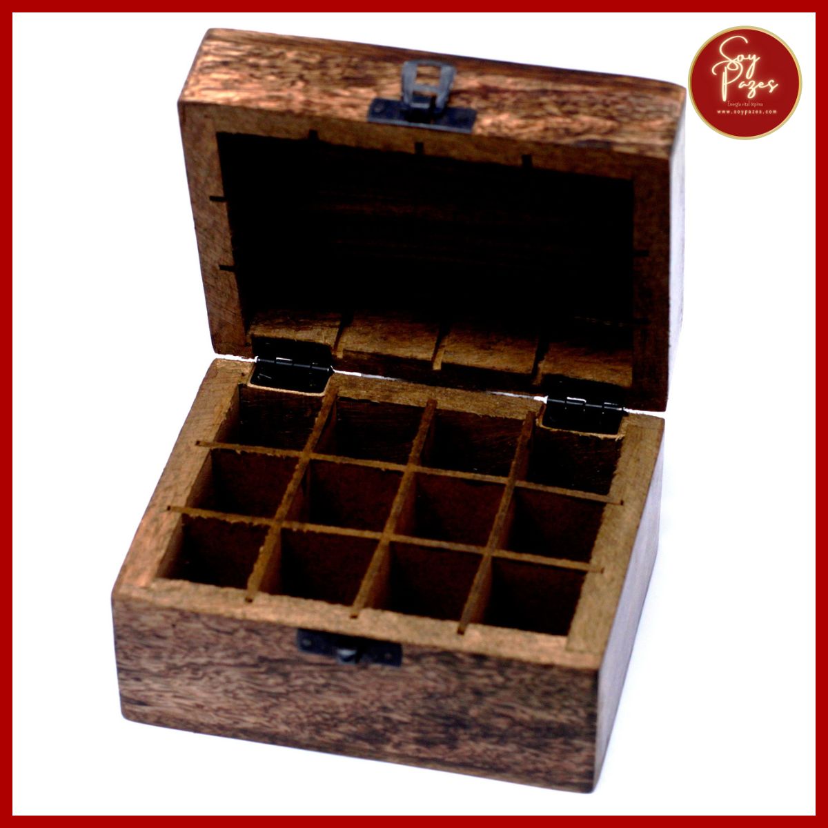 CAJA DE AROMATERAPIA DE MANGO (CAPACIDAD 12 UNIDADES)