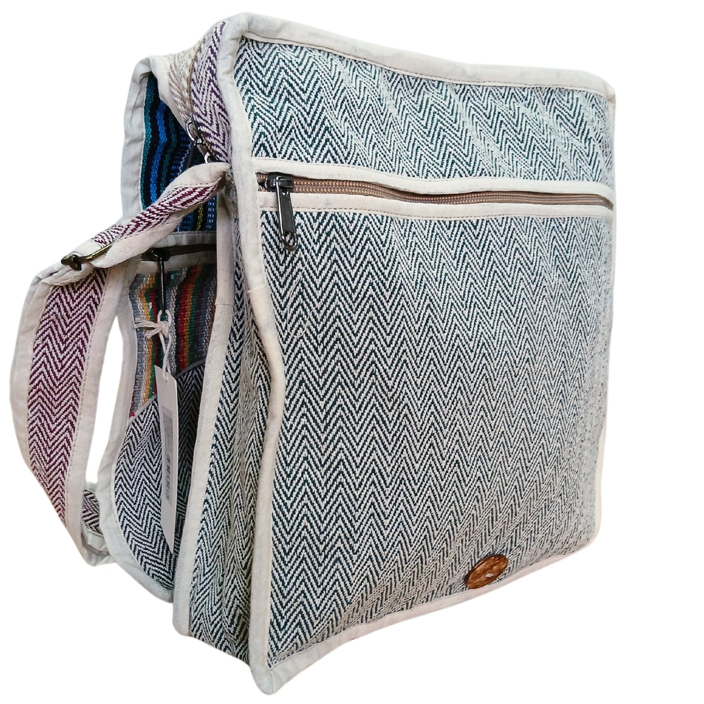 BOLSA PARA PORTÁTIL CAÑAMO Y ALGODÓN REFORZADA