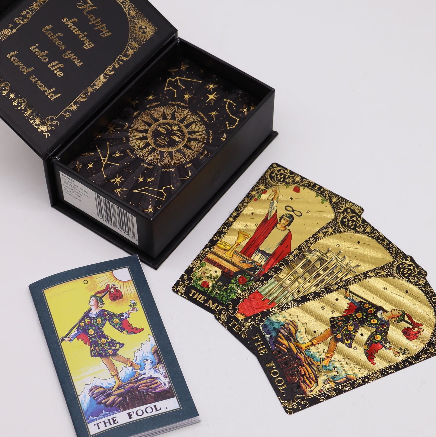 Tarot con Lámina de Oro - Que comience la magia - Caja de regalo
