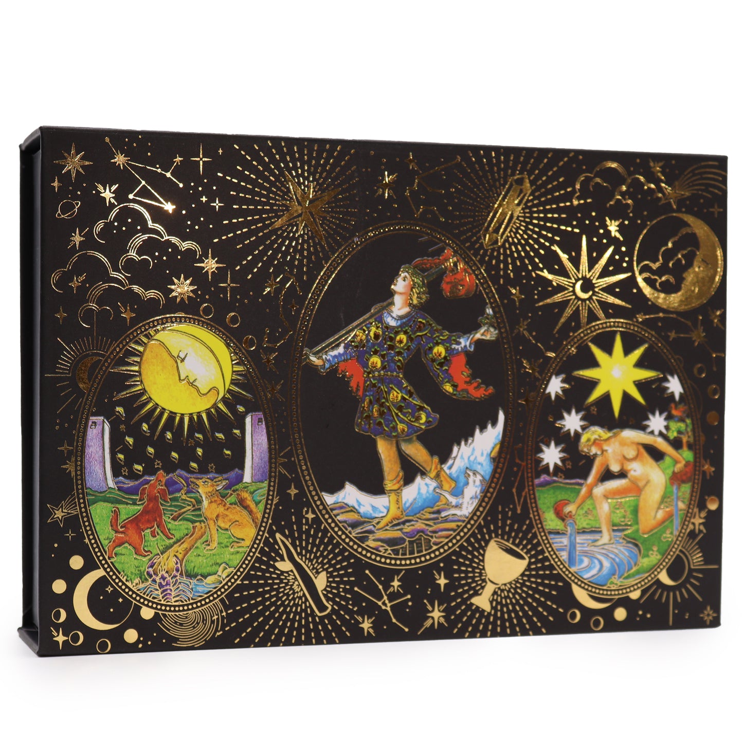 Tarot con Lámina de Oro - Que comience la magia - Set de regalo