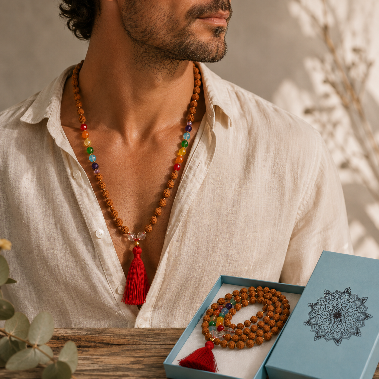 Collar Bali Mala - Aura Chakra