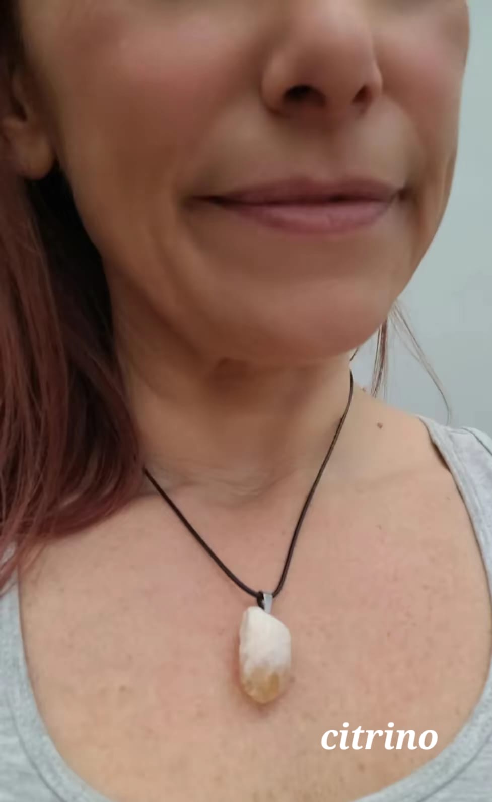 COLLAR DE PIEDRA NATURAL CITRINO
