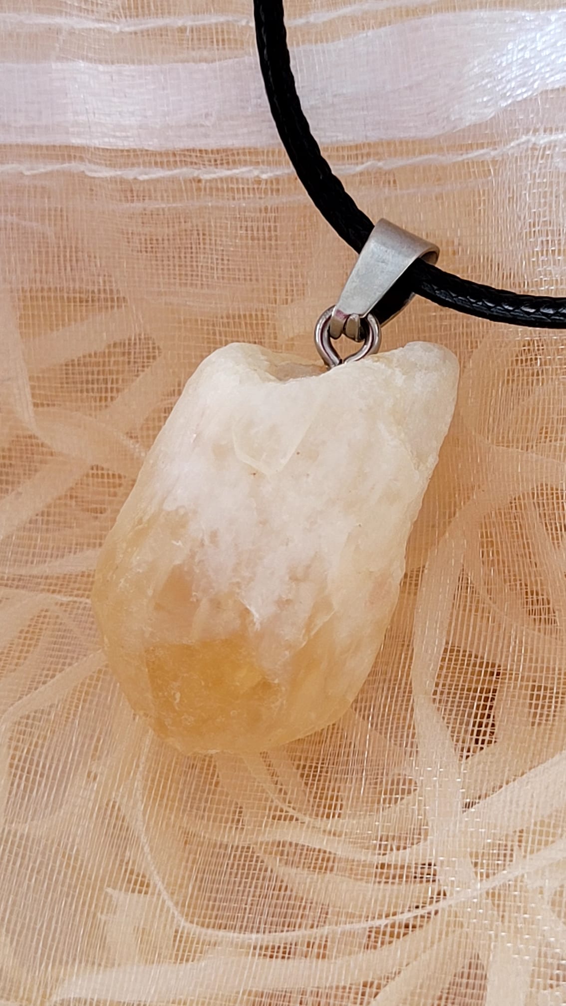 COLLAR DE PIEDRA NATURAL CITRINO