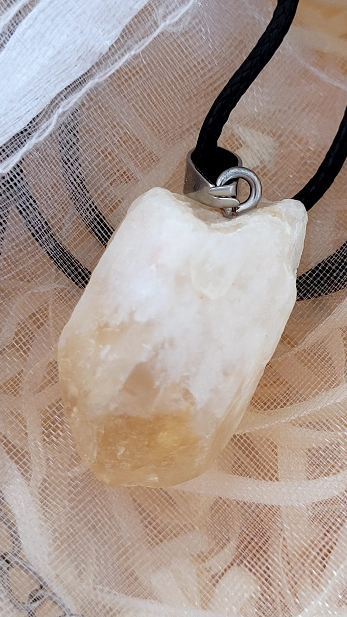 COLLAR DE PIEDRA NATURAL CITRINO