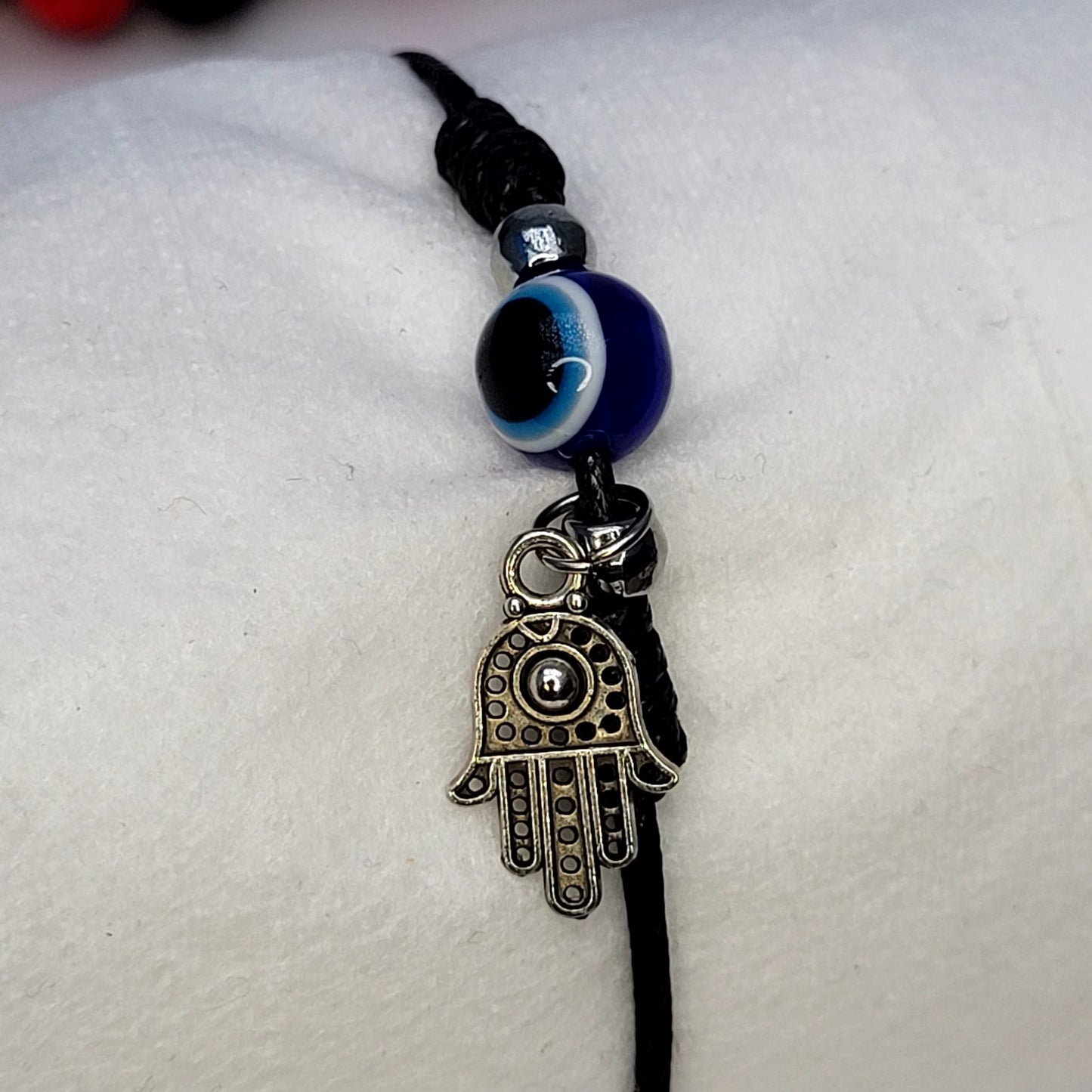 PULSERA AMULETO OJO DE TURCO Y MANO DE FÁTIMA