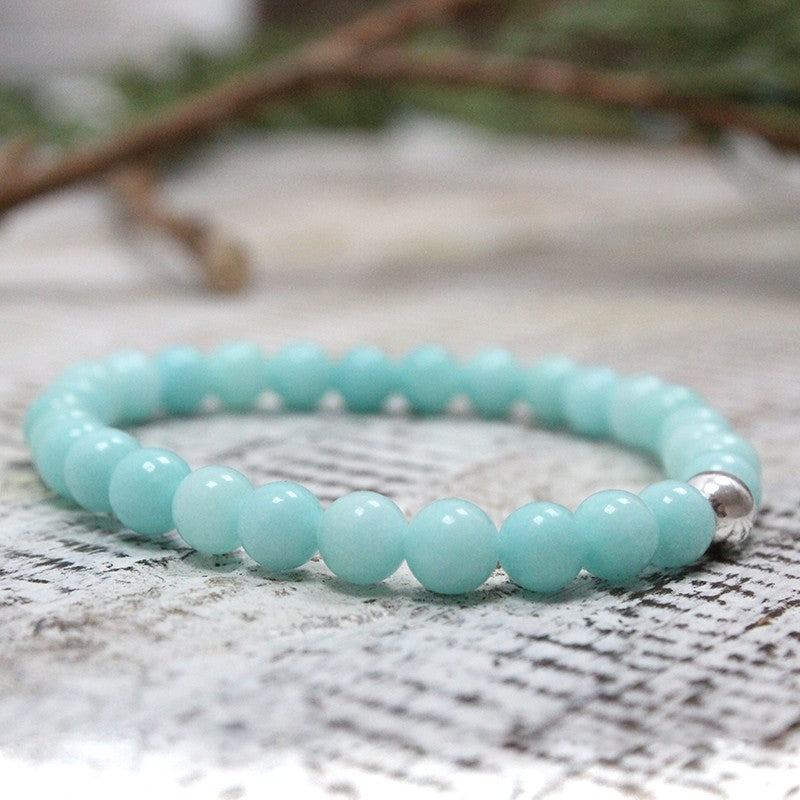 Pulsera de amazonita 6mm