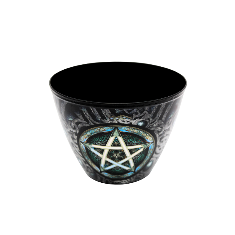 CUENCO METAL PARA SAHUMAR - PENTÁGONO