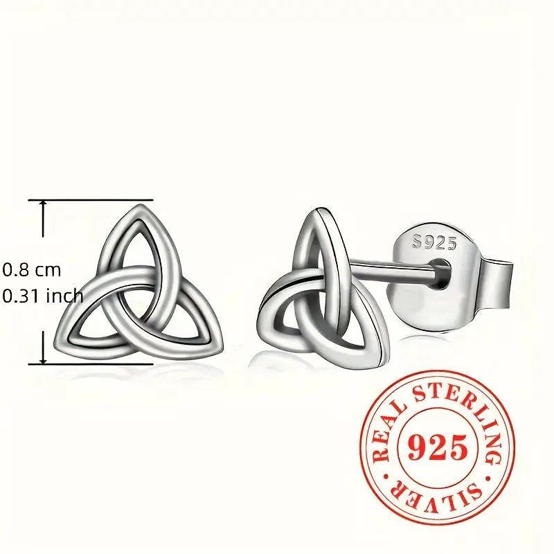 PENDIENTES BOTON NUDO DE BRUJA PLATA