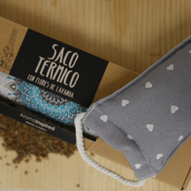 SACO TÉRMICO CON SEMILLAS DE LAVANDA Y TRIGO