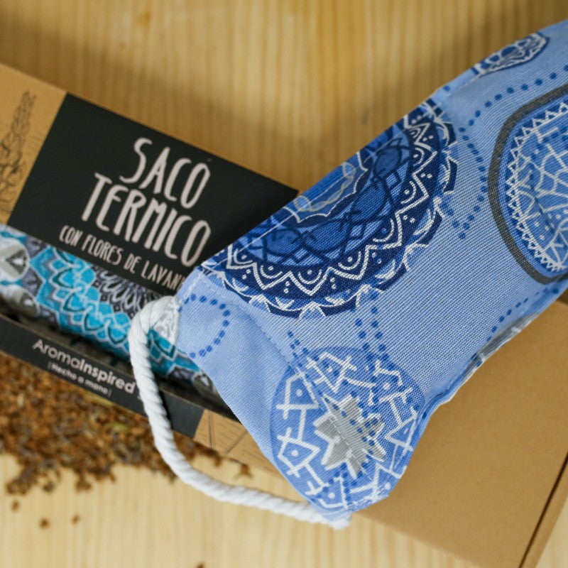 SACO TÉRMICO CON SEMILLAS DE LAVANDA Y TRIGO