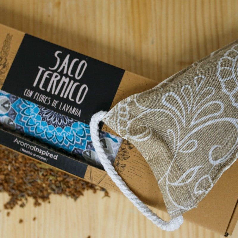 SACO TÉRMICO CON SEMILLAS DE LAVANDA Y TRIGO