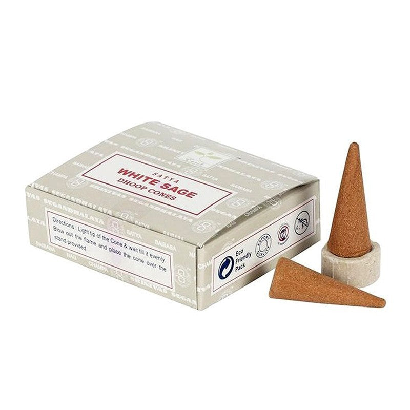 Conos de Incienso Nag Champa -White Sage