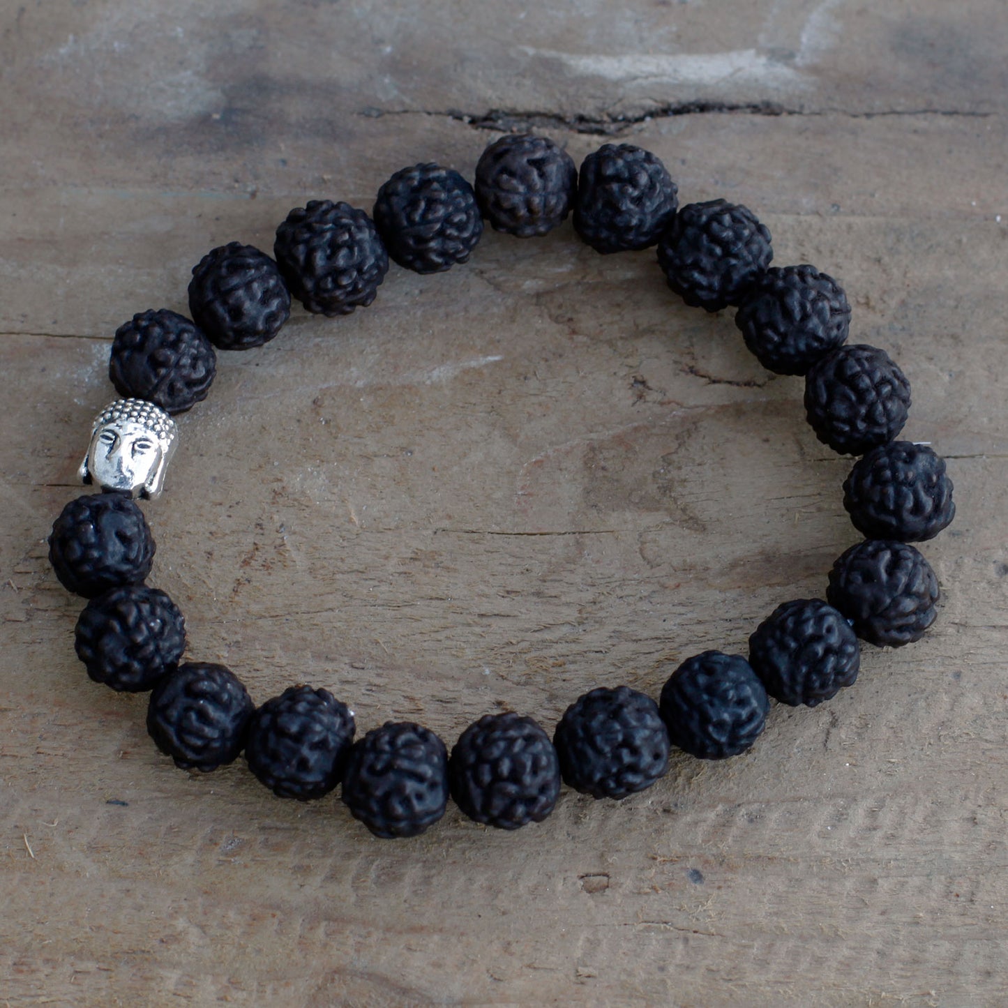 Brazalete de Buda Japa Mala Rudraksha