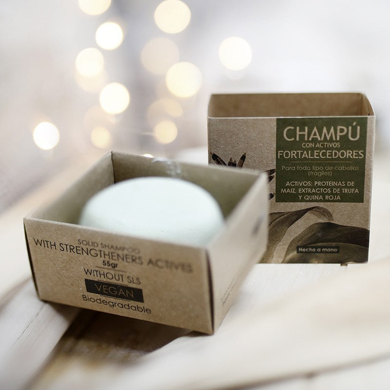 Champú sólido todo tipo de cabello - con activos FORTALECEDORES