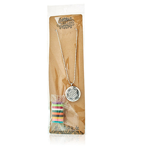 Collares difusores de aromaterapia 25mm - Flor de la Vida