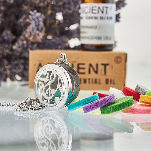 Collares difusores de aromaterapia 25mm - Nota musical