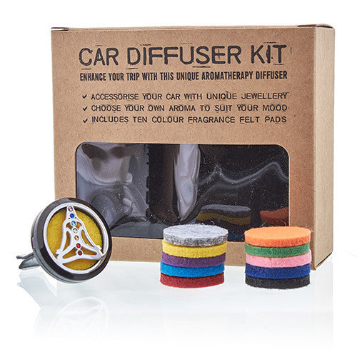 DIFUSORES DE ACEITES ESENCIALES PARA COCHE KIT CON 10 ALMOHADILLAS