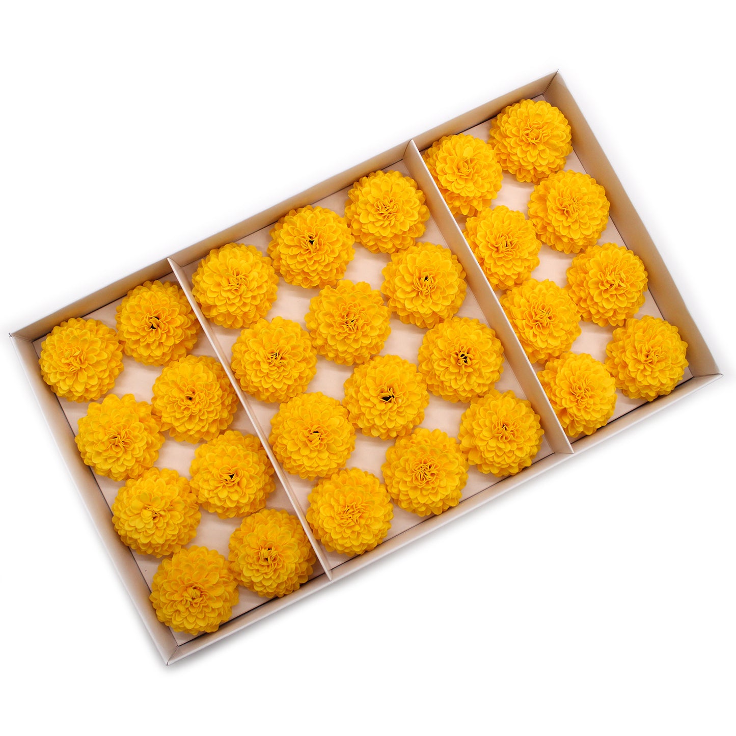 FLOR DE CRISANTEMO DE JABÓN X 28 UNIDADES