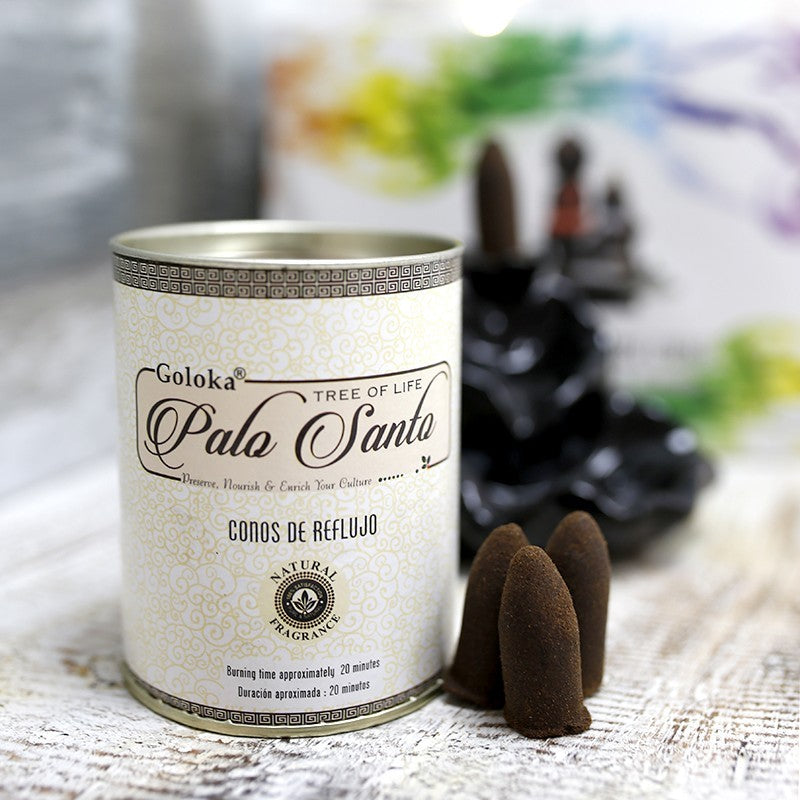 Conos incienso reflujo Goloka - palo santo