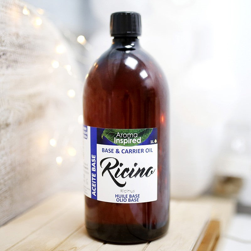 ACEITE RICINO BOTE DE 1LITRO .Etiquetado resistente y bote con precinto de seguridad de color ámbar no translúcido protegiendo su contenido y propiedades de la luz solar.