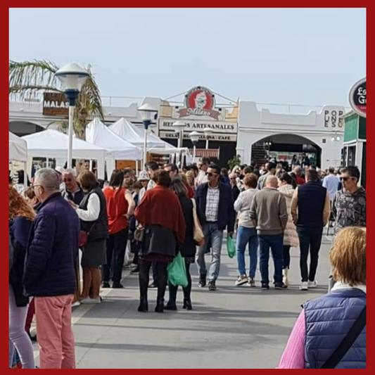 Muestra de mercado en el bellísimo Puerto deportivo de Aguadulce, Almería.