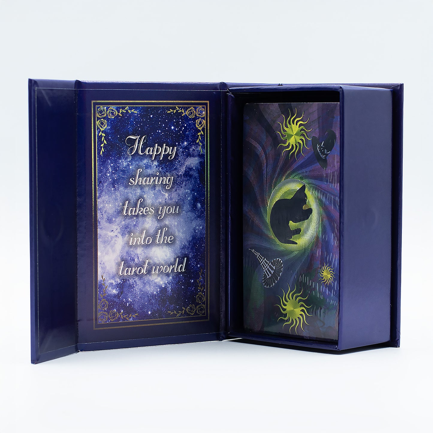 Cartas de tarot moradas · Tarot de la bruja con folleto
