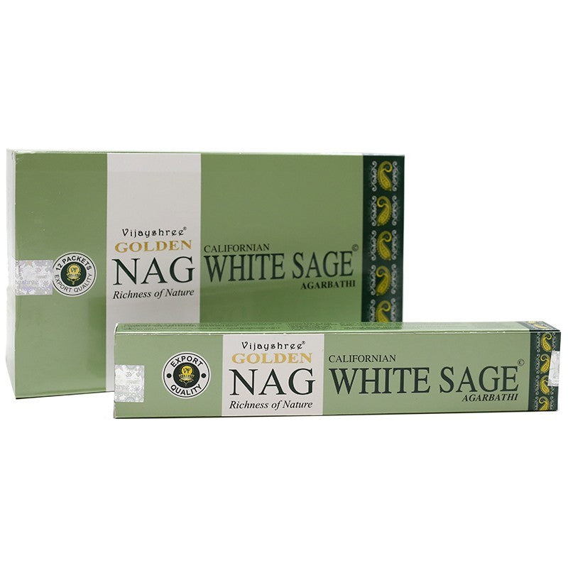 INCIENSO GOLDEN NAG -  SALVIA BLANCA 15G