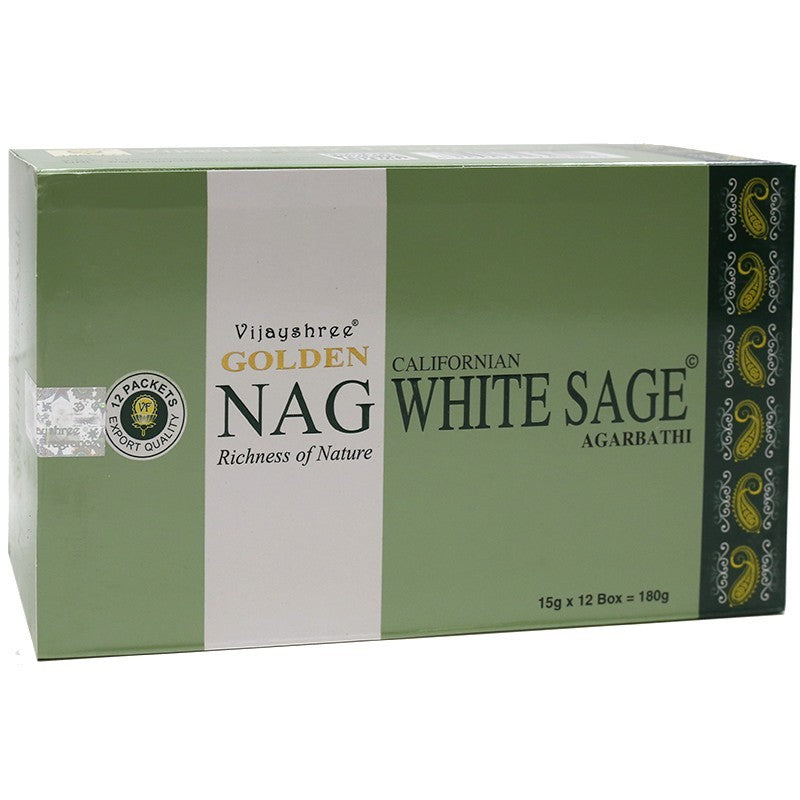 INCIENSO GOLDEN NAG -  SALVIA BLANCA 15G