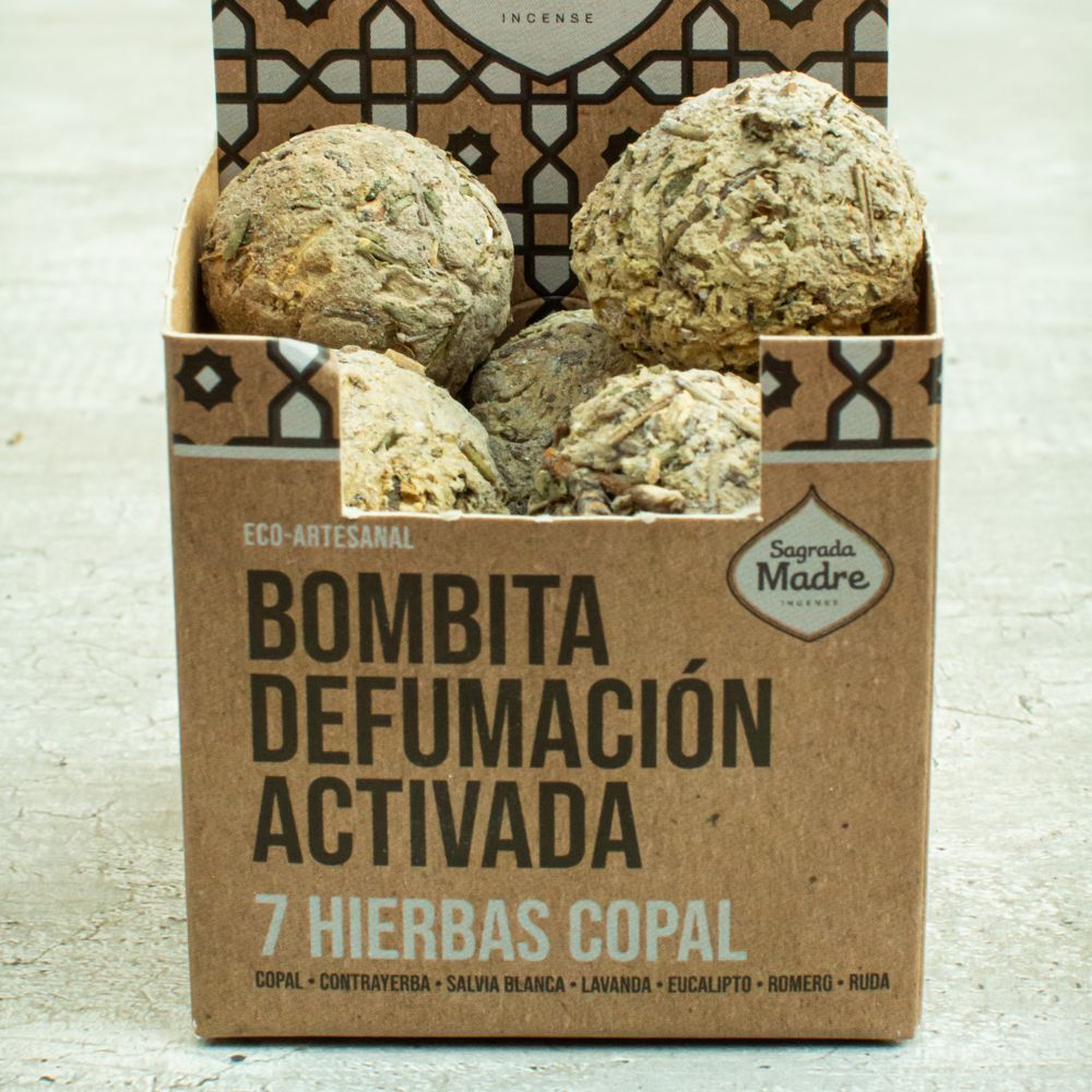 BOMBITA DE DEFUMACIÓN 7 HIERBAS Y COPAL